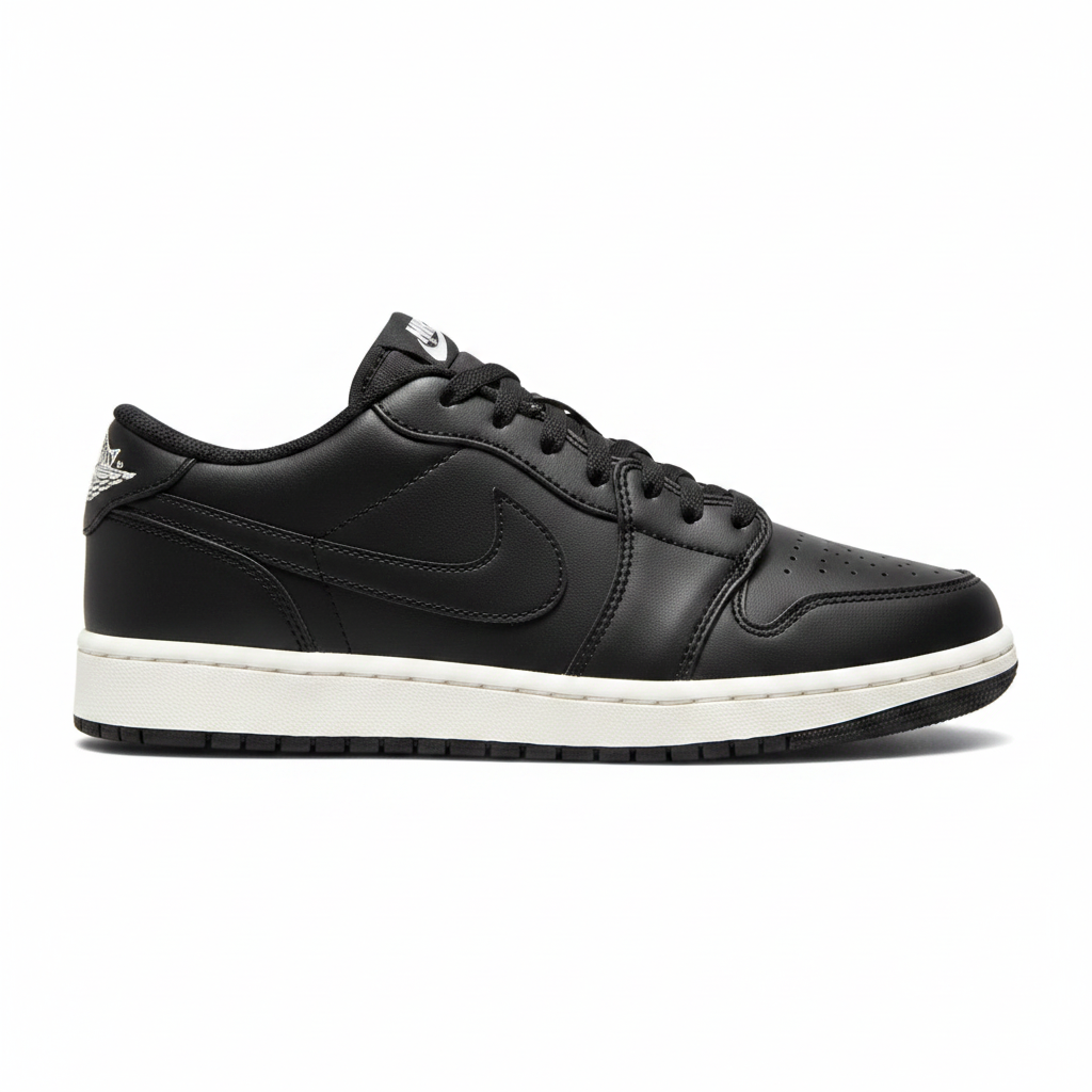 کتونی نایک ایر جردن 1 لو مشکی زیره سفید | Nike Air Jordan 1 Low  | 41-44