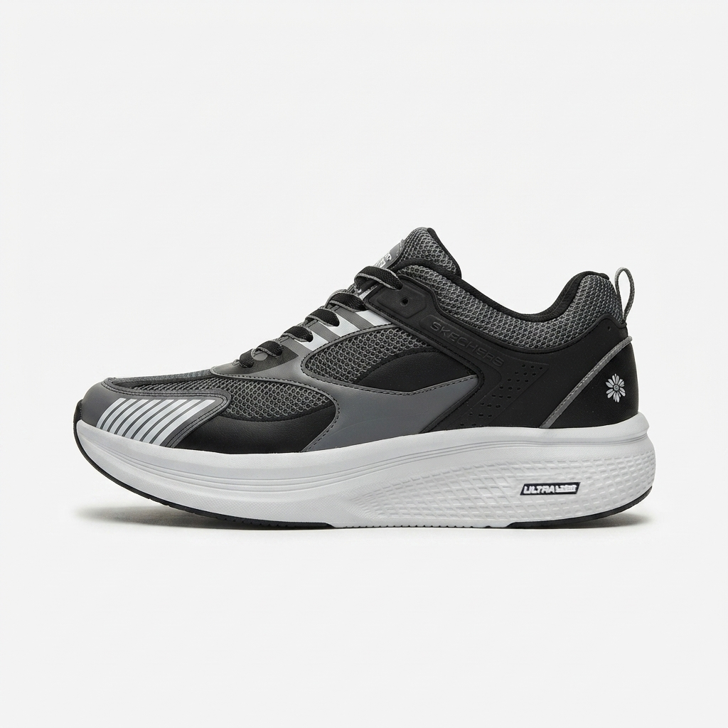 کفش اسپرت مردانه اسکیچرز Skechers Ultra Light مشکی طوسی