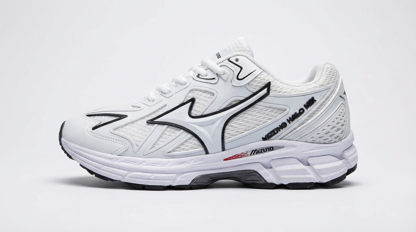 کتونی اسپرت میزانو هالو میکس تنفسی سبک | مناسب پیاده‌روی و استفاده روزمره سفید مشکی