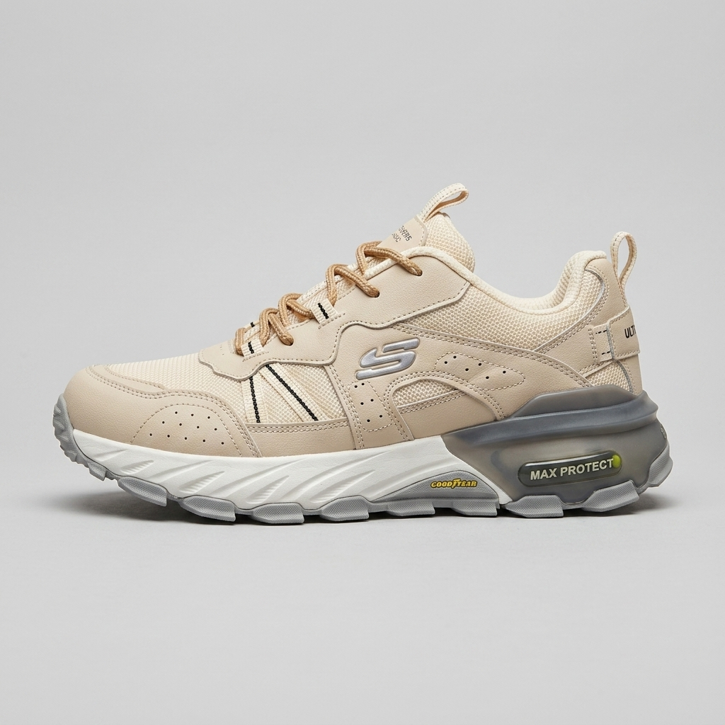 کتونی رانینگ Skechers Cushion Trek کرم مخصوص استفاده روزانه