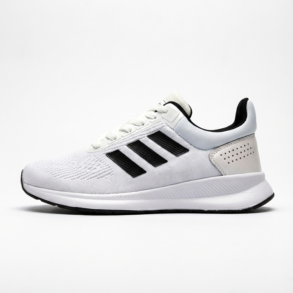 کتونی اسپرت مردانه مدل آدیداس فالکون سفید مشکی