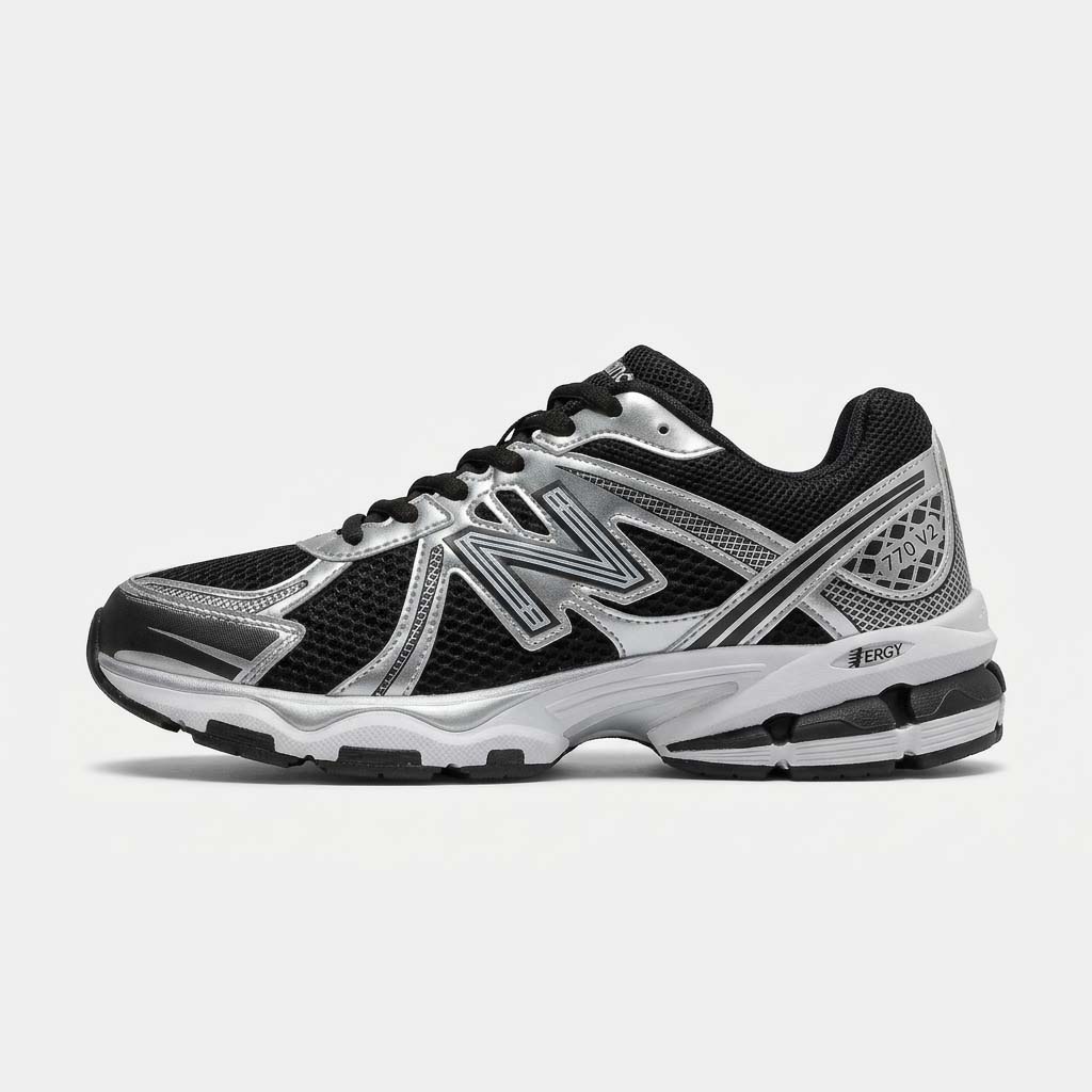 کتونی مردانه نیوبالانس مدل 770 V3 سفید مشکی | New Balance 770 V3 Silver Black Men's Sneakers