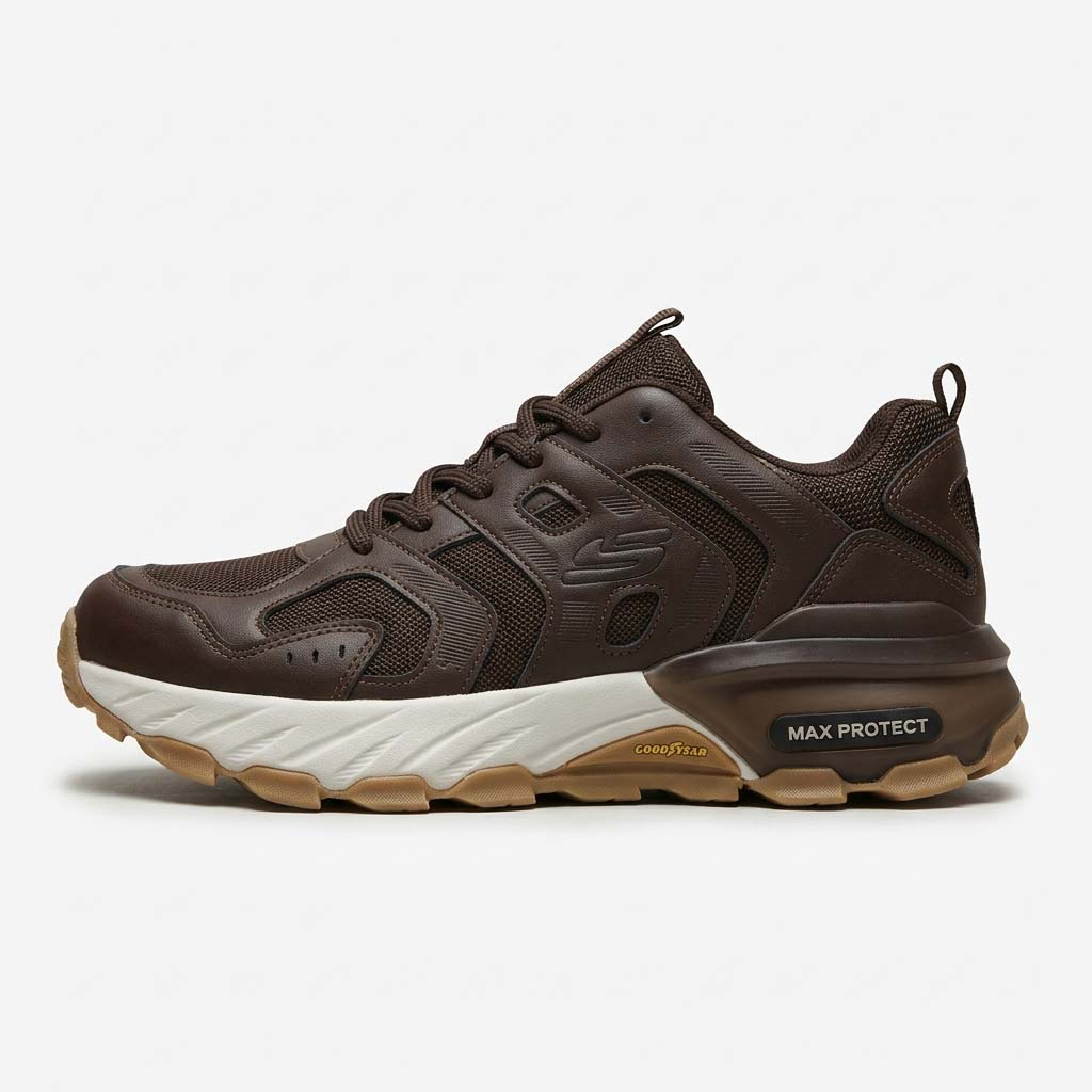 کتونی اسکیچرز مکس پروتکت قهوه‌ای مردانه | Skechers Max Protect Brown