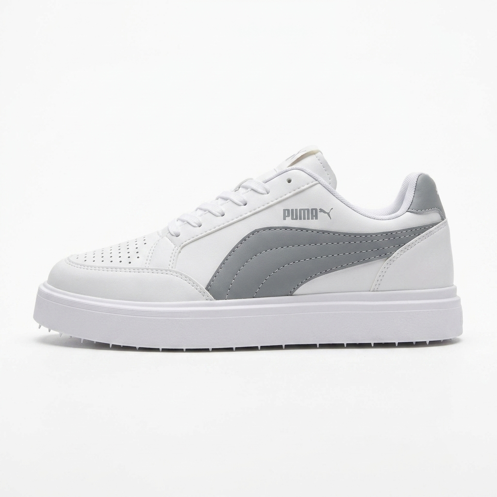 کتونی مردانه اسپرت پوما مدل Puma Rebound Lay-Up | سفید طوسی  | 41 تا 44