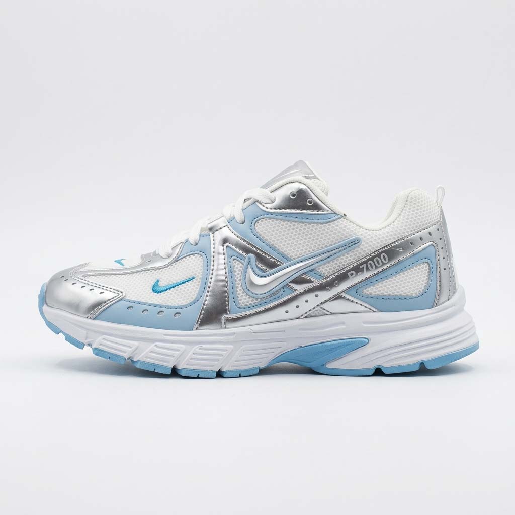 کتونی مردانه نایک P-7000 سفید آبی | Nike P-6000 Grey White Men's Sneakers