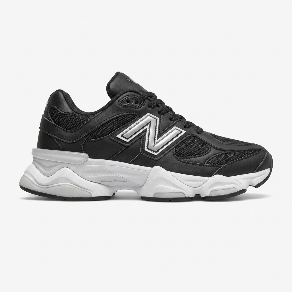 کتانی مردانه New Balance 9060 مشکی زیره سفید  سایز ۴۱، ۴۲، ۴۳، ۴۴