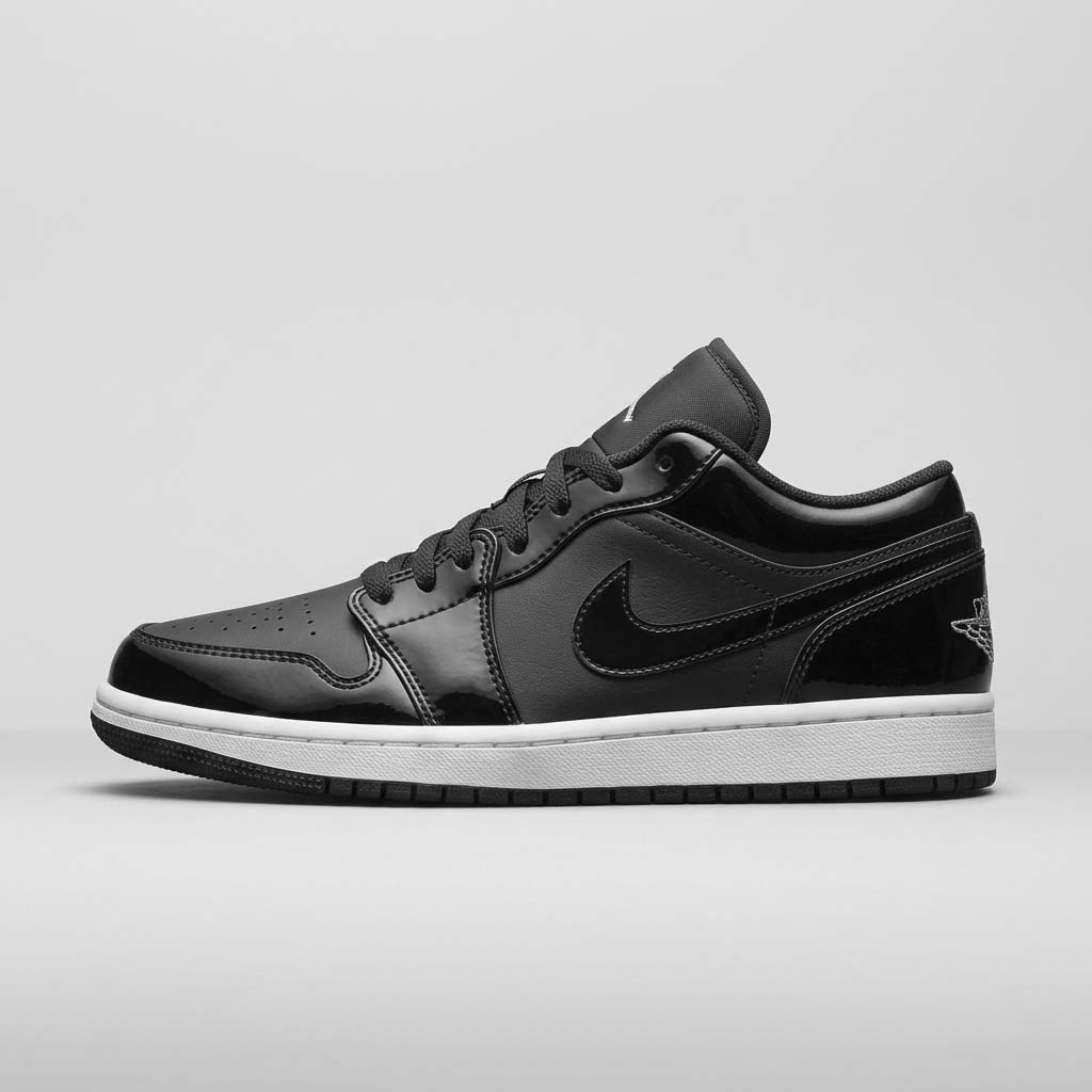 کتونی نایک ایر جردن 1 لو مشکی زیره سفید مردانه | Nike Air Jordan 1 Low Black White