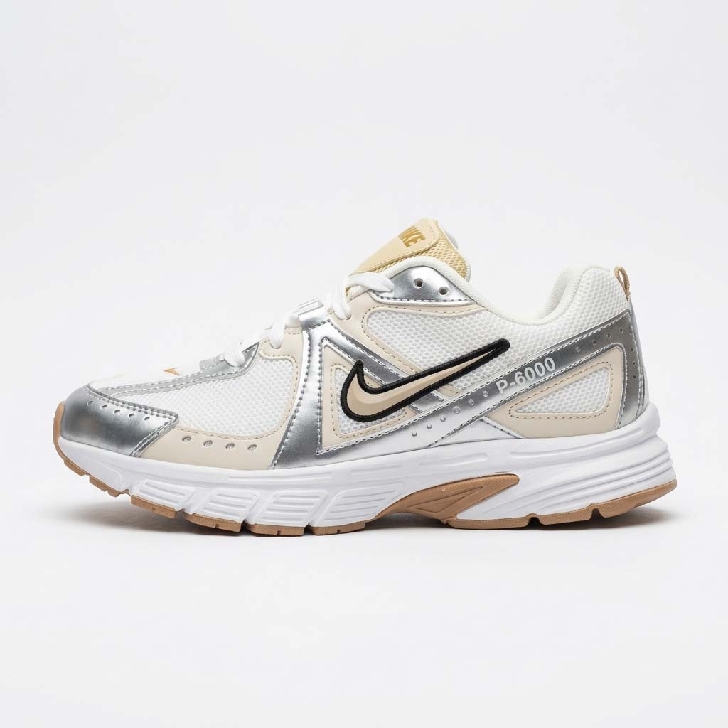 کتونی مردانه نایک P-7000 سفید کرم | Nike P-6000 Grey White Men's Sneakers