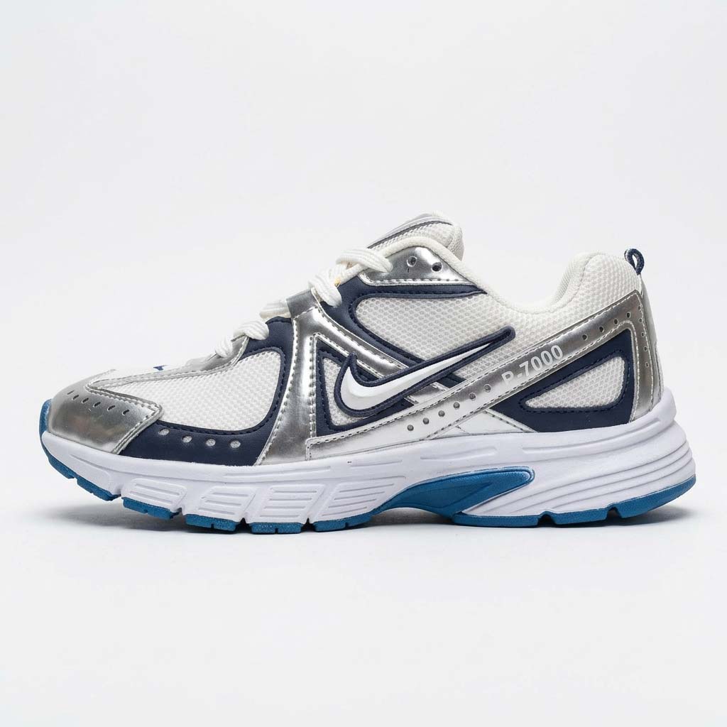 کتونی مردانه نایک P-7000 سفید سرمه ای | Nike P-6000 Grey White Men's Sneakers