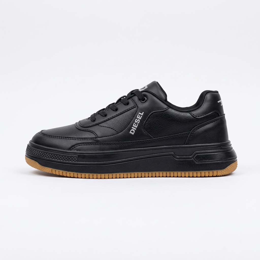 کتونی مردانه ونس دیزل مشکی کاراملی | Diesel Black Caramel Sneakers
