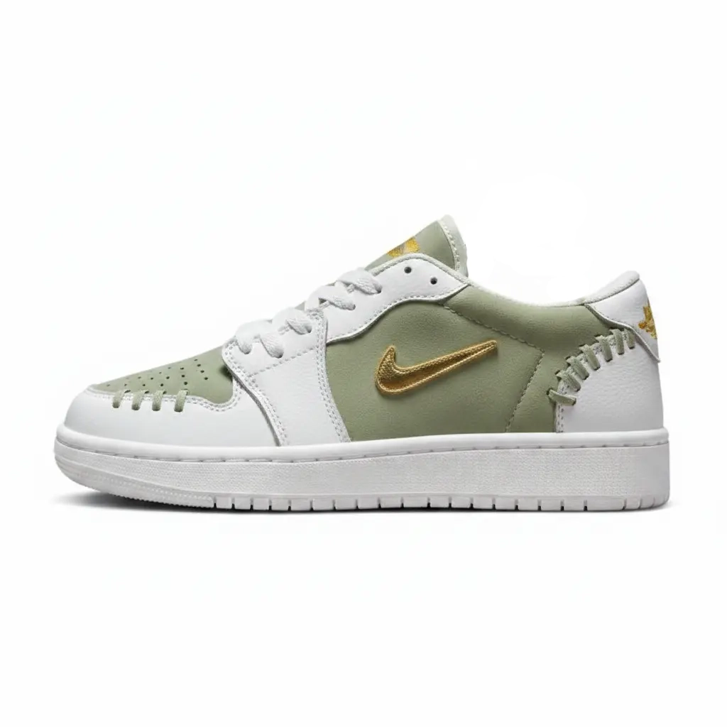 کتونی نایک ایر جردن 1 لو سفید سبز | Nike Air Jordan 1 Low  | 41-44