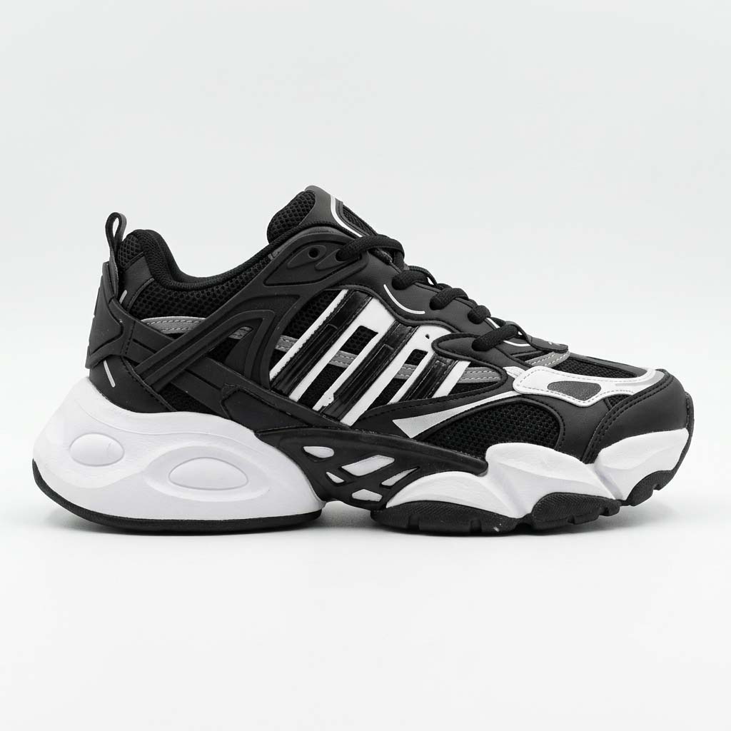 کفش کتانی مردانه آدیداس دیلاکس مشکی سفید Adidas Deluxe Black White Men’s Sneakers