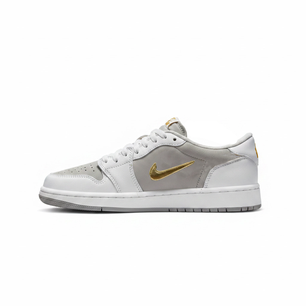 کتونی نایک ایر جردن 1 لو سفید طوسی | Nike Air Jordan 1 Low  | 41-44