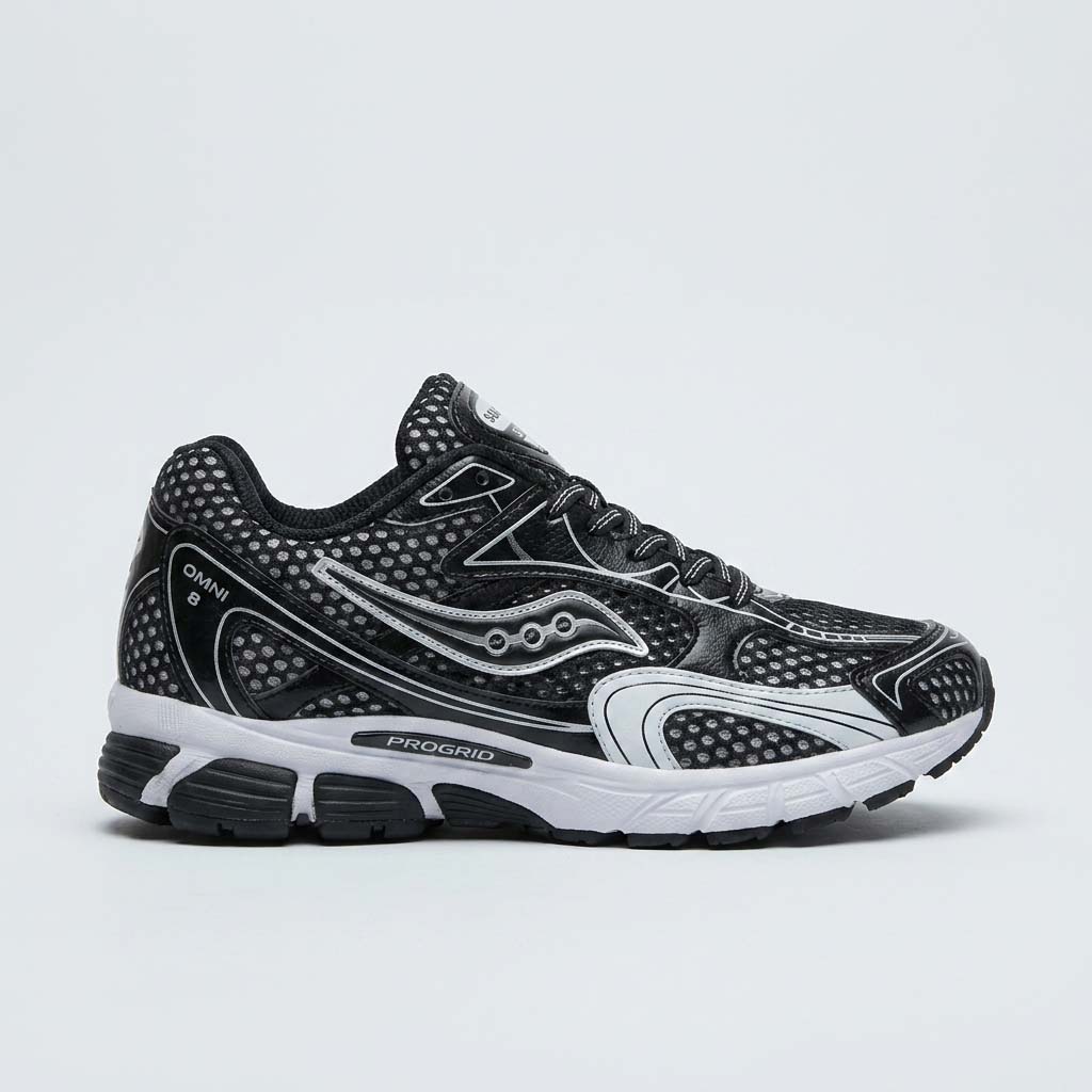 کتونی اسپرت مردانه ساکنی مشکی-سفید | Saucony Men's Classic Sport Sneaker – White/Black | 41-44