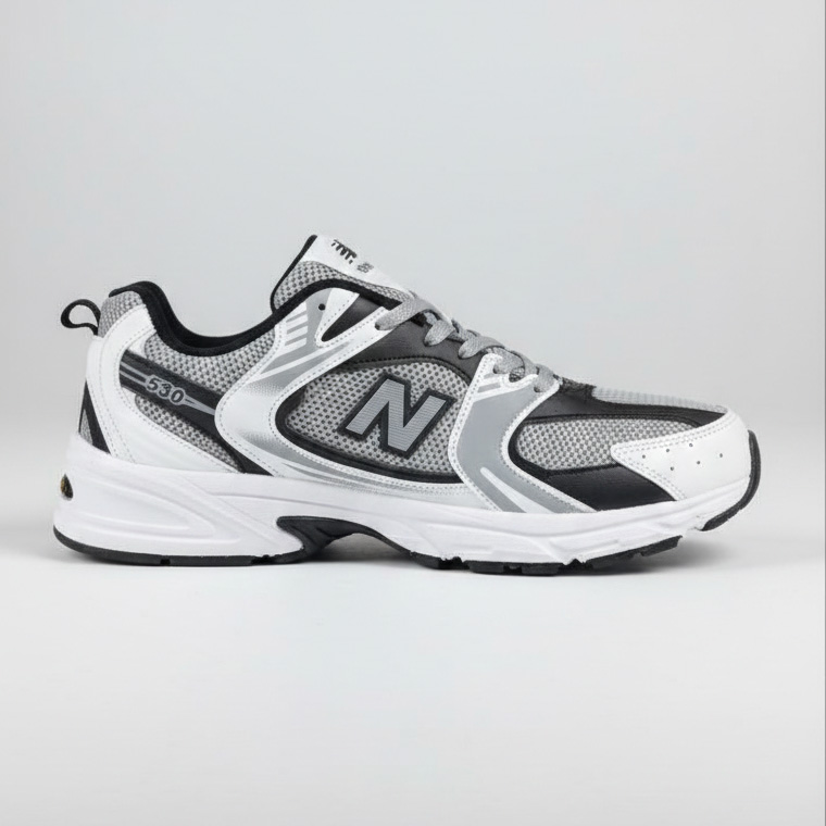 کتونی مردانه اسپرت نیوبالانس ۵۳۰ سفید طوسی