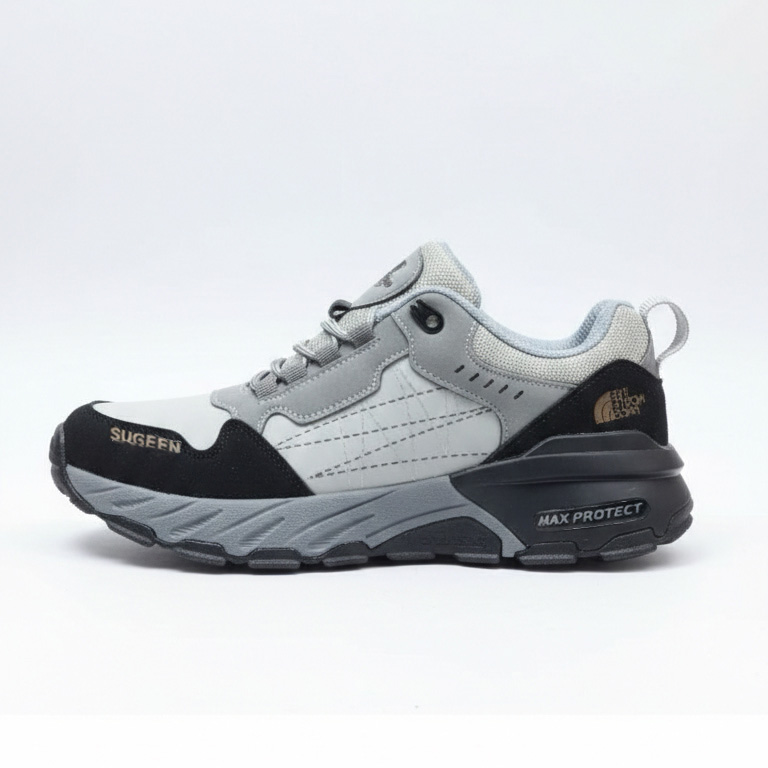 کفش کوهنوردی و طبیعت‌گردی و پیاده روی مردانه North Face Max Protect رنگ طوسی مشکی