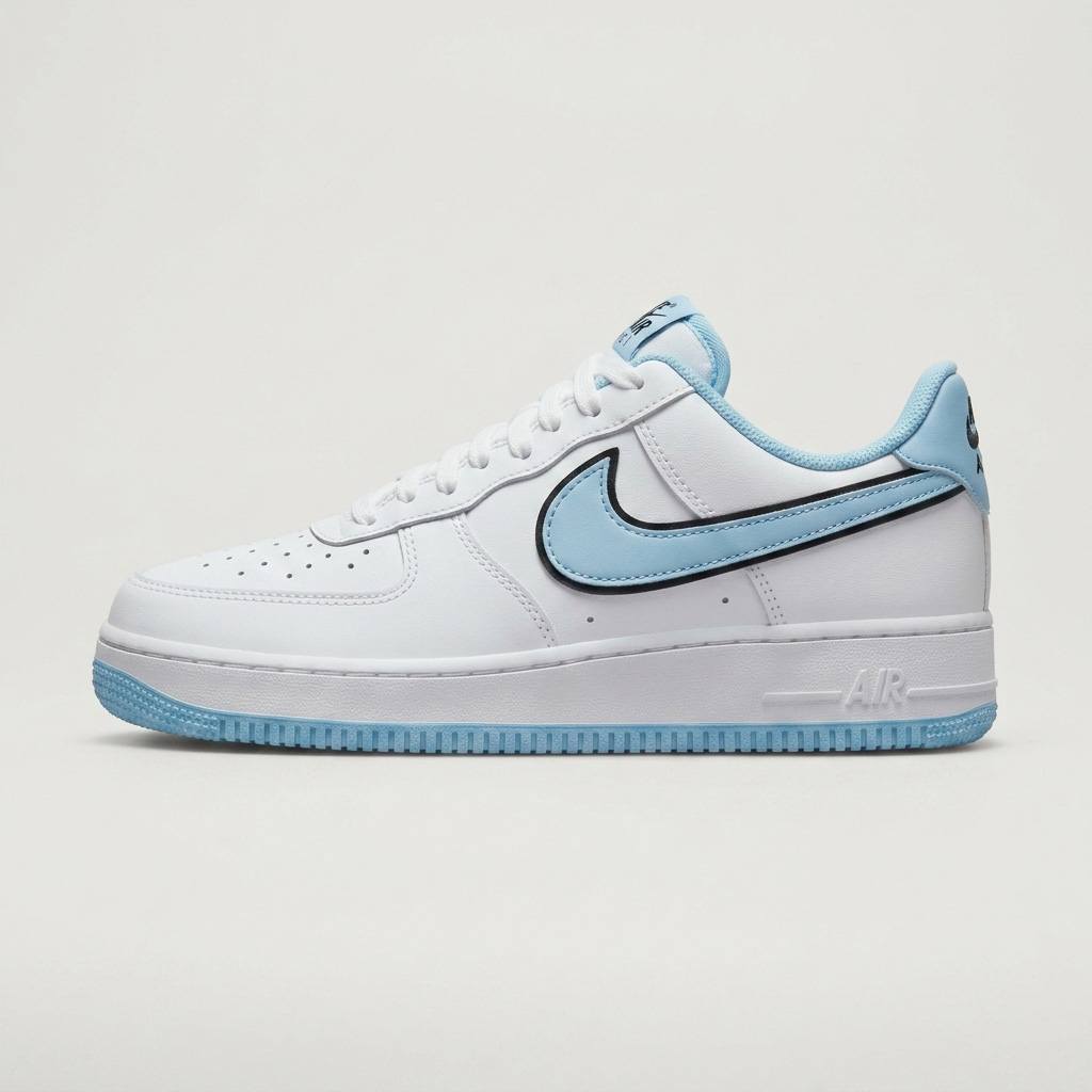 کتانی اسپرت مدل نایک Air Force 1 سفید آبی   |  37 تا 40